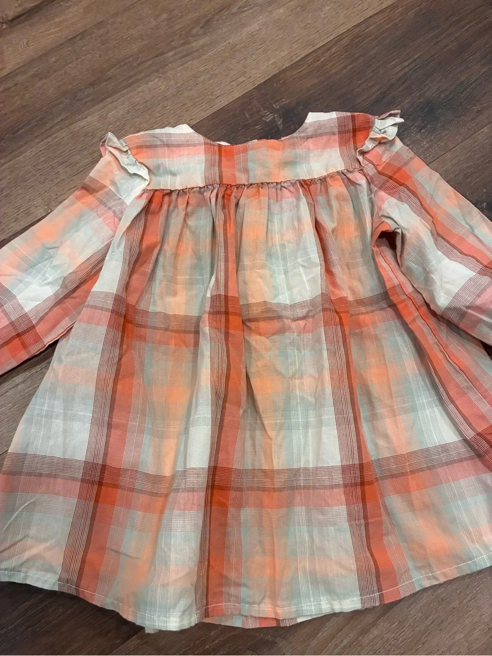 Wrangler Plaid Top Shirt Western Rodeo Cowgirl Pearl Snap Fall Outfit 3T